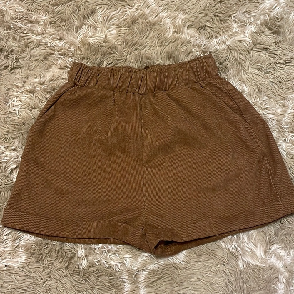 SHEIN, size medium, high waisted, corduroy shorts
